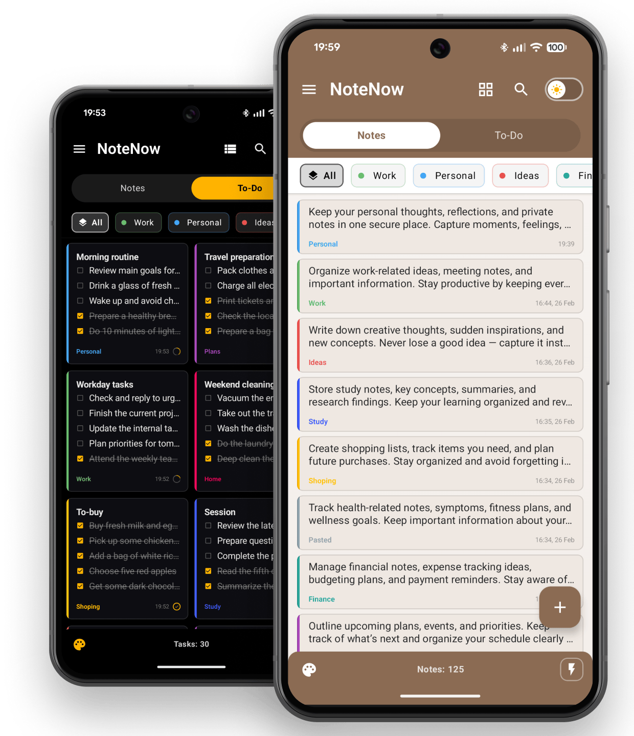 NoteNow App Interface Showcase