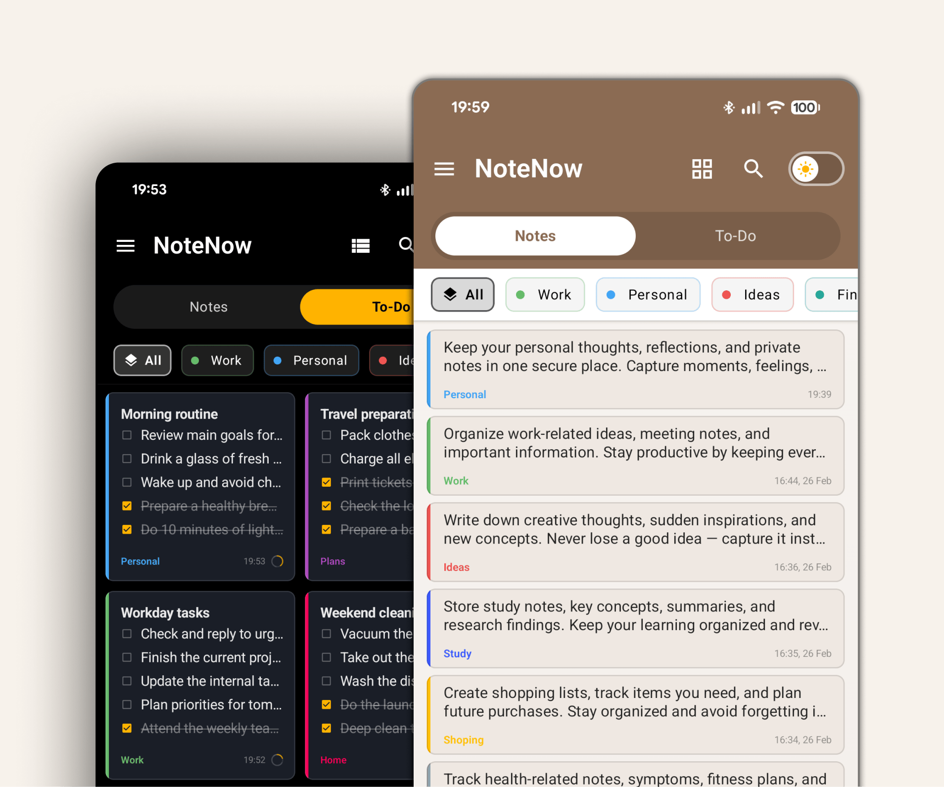 NoteNow - reliable notes app for Android